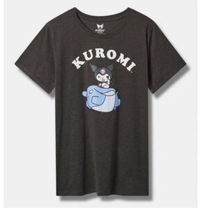 TORRID NWT Kuromi Classic Fit Cotton Roll Sleeve Tee